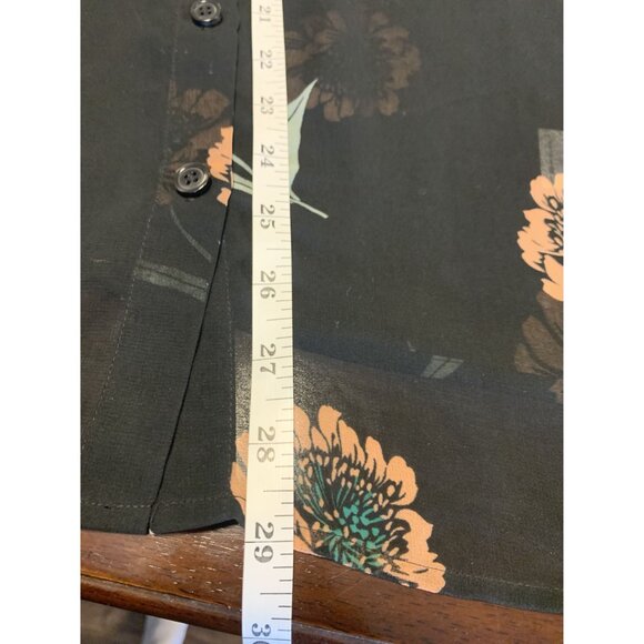 CAbi #5206 La Di Da Floral Sheer Ruffle Tiered Sleeve Blouse Size M - Picture 6 of 9